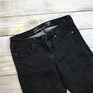 SEVEN 7 legging fit black jeans skinny pant 8 27